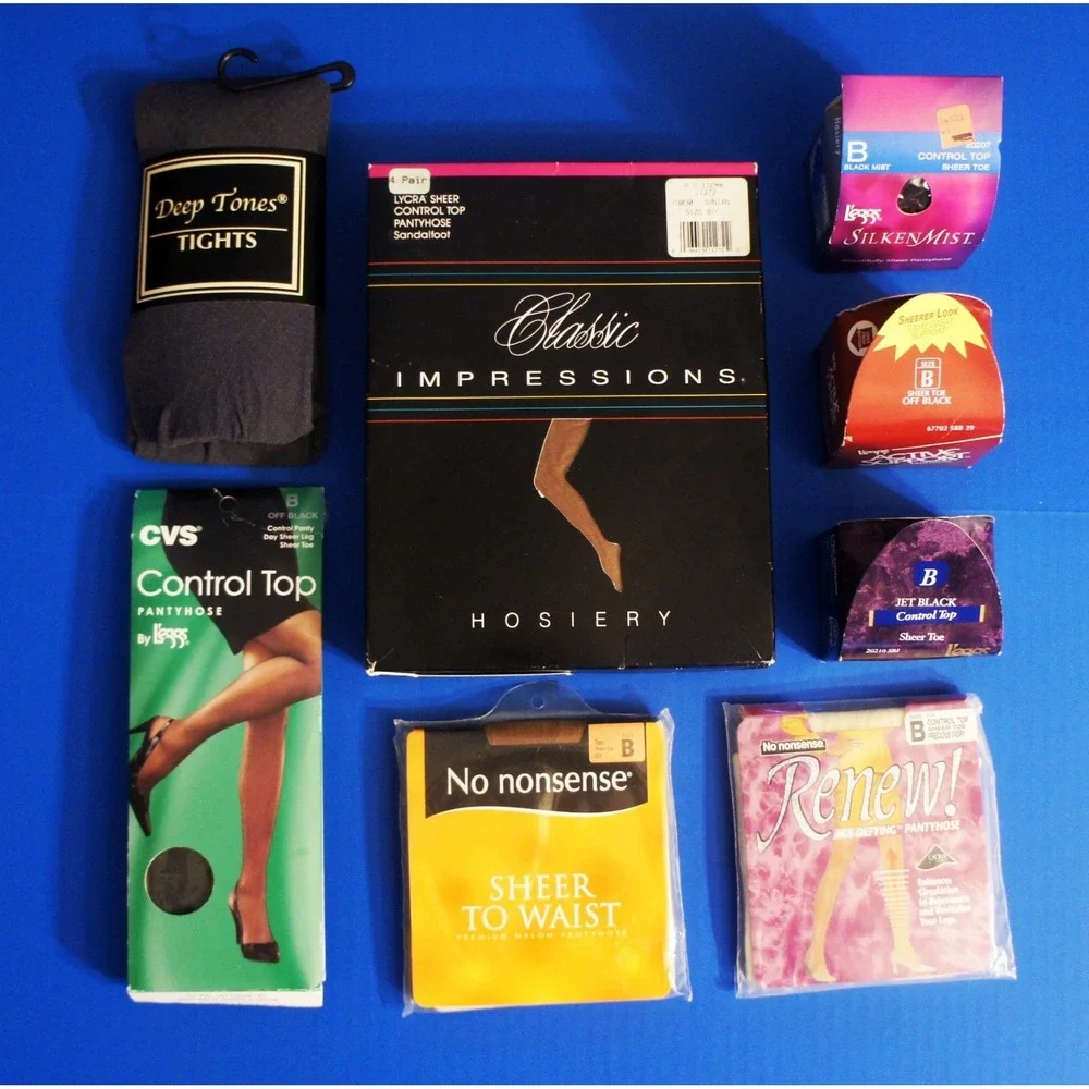 Lot of Eleven (11) Ladies Tights Size B - all New in Package NIP